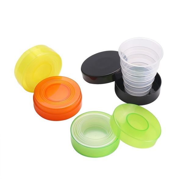 

wholesale folding portable collapsible plastic cups telescopic cups camping hiking drinkware random color