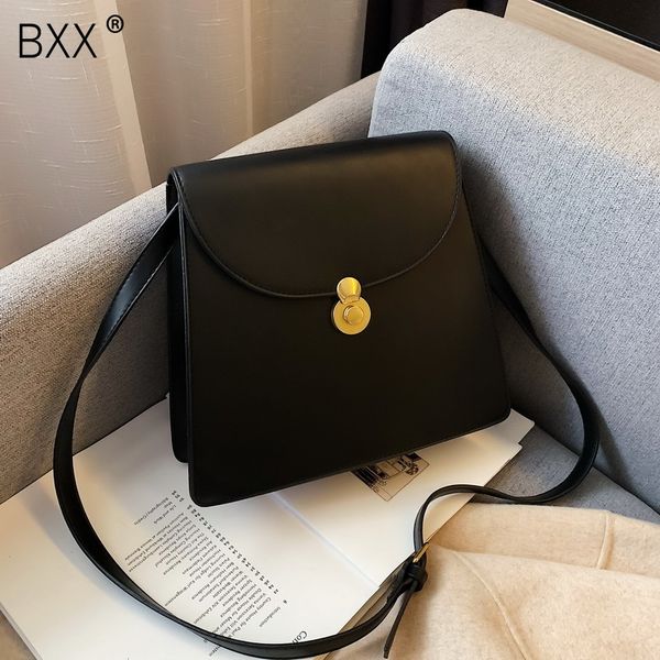 

bxx] pu leather crossbody bags for women 2020 spring fashion small solid color shoulder bag female handbags and purses hk694
