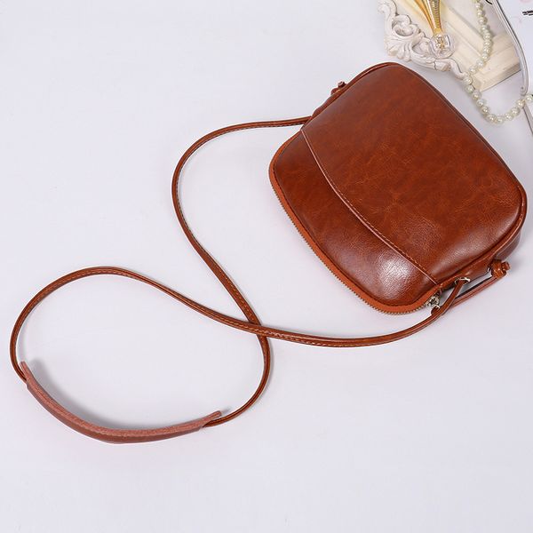 

new genuine leather women's bag of 2019 fashion small bag mini soft leather single shoulder slant