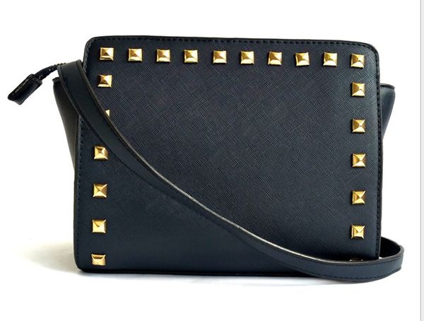 

single shoulder bag brand the european and american popular messenger bag designer fashion rivet slanting classic selling female bag 06