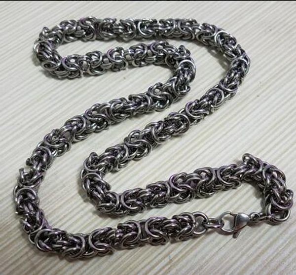 

lanseis 1pcs men cool necklace stainless steel chain, Silver