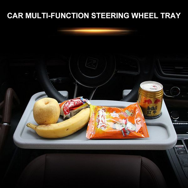 

car steering wheel tray table multi-function lapstand universal foldable drink cup holder stand mount on steering wheel