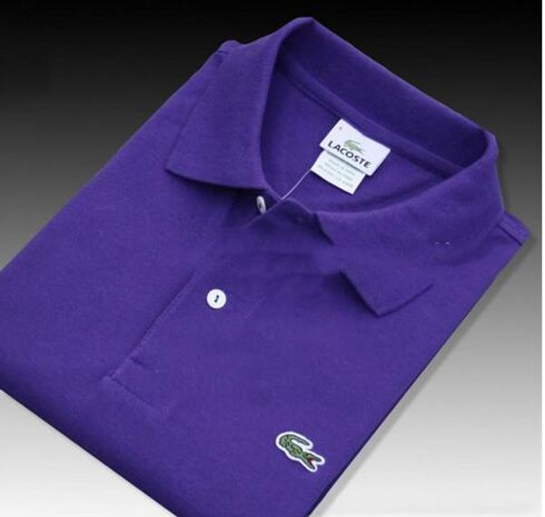 

2201-4 croco short sleeve mens polo shirts button slim fit summer casual camisas polo men brand black white red purple size 6xl, White;black