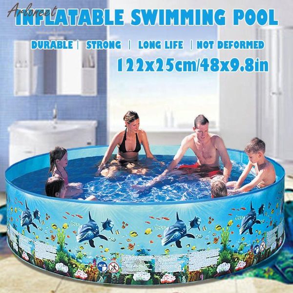 

swimming pool 48inches children's swimming round pool blow up for family kids backyard foldable outdoor toys high quality