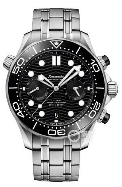 

james bond 007 watch sea master mens chronograph mechanical watches watch omega 00 men watch [not off shed wool] d2600, Slivery;brown