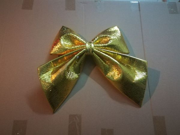 

christmas tree decoration bow gold silver red 3 colors