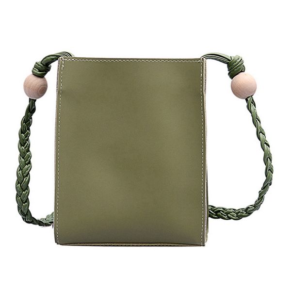 

harajuku national wind wooden beads braided rope girl messenger bag simple retro shoulder bag