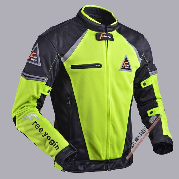 

motorcycle jacket spring summer men mesh cloth breathable quick dry off road motocross jackets drop resistant 409 green