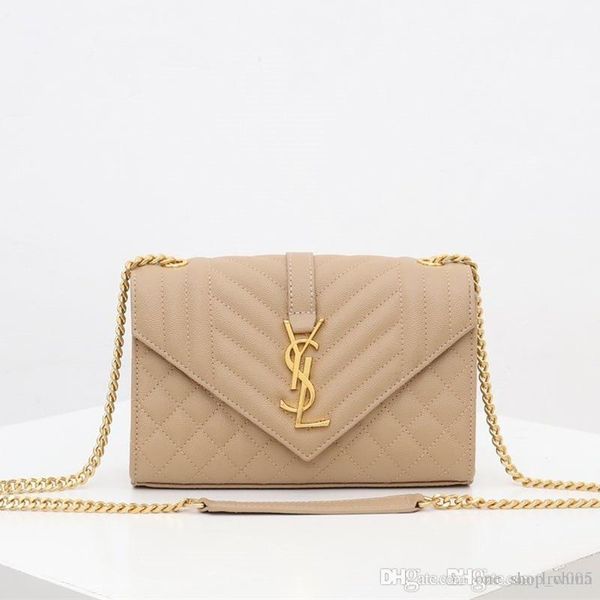 

Новые женские сумки на ремне ENVELOPE MEDIUM BAG IN MIX MATELASSÉ ЗЕРНО DE Poudre теснением Роскошная сумка Женские Crossbo