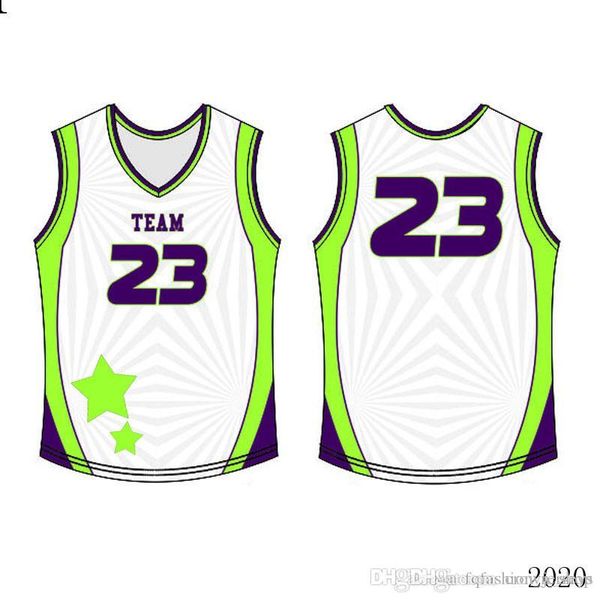 2020 Basketball Jersey Boa qualquer roupa de cor