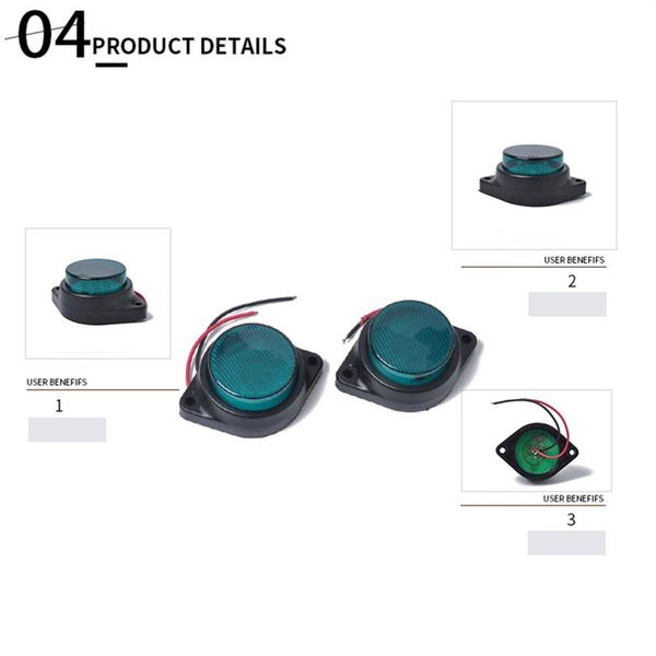 

waterproof alarm signal lamp warning light 24v indicator light 6 led lamp flashing green security
