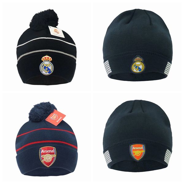 

collectable autumn winter soccer football club logo football gift for real madrid outdoor hats football soccer sports caps, Black;white