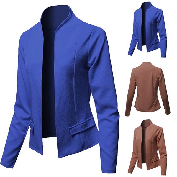

2019 new vetement femme women man casual jacket coat clothes blazer long sleeve jacket ladies office wear cardigan coat, White;black
