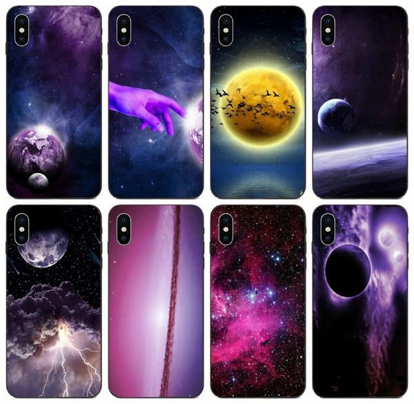 

tongtrade] purple moon space case for iphone x xs max 11 pro 8 7 6s 6p 5s 5p galaxy s10 a6 a60 a6s honor 9 lite htc desire 816 vogue case