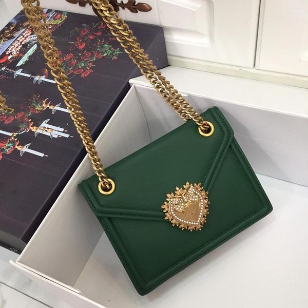 

designer luxury handbag purse chain strap shoulder crossbody women bag genuine leather heart style purses bag