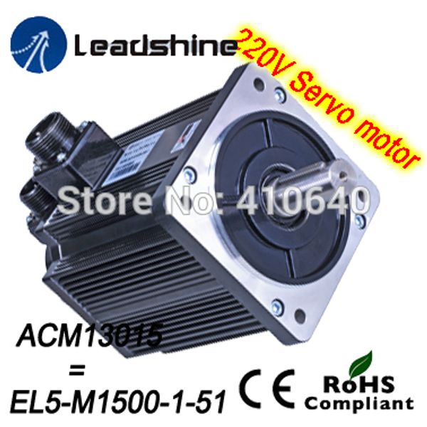 

leadshine 1500 w 220v ac servo motor acm13015m2f-51-b (el5-m1500-1-51) nema51 max 3000 rpm and 18 nm torque 3000 line encoder