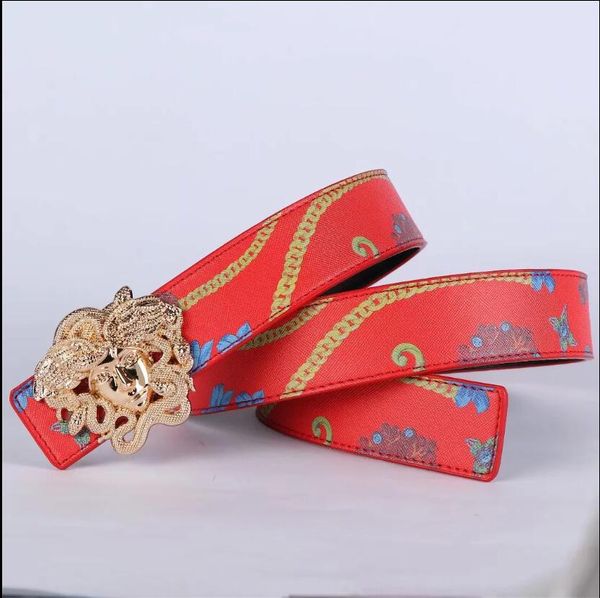 

202ladies' leather belt casual versatile fashion decorative jeans wide belt red contracted, 105cm-125cm, suitable for: young and middle, Blue;gray