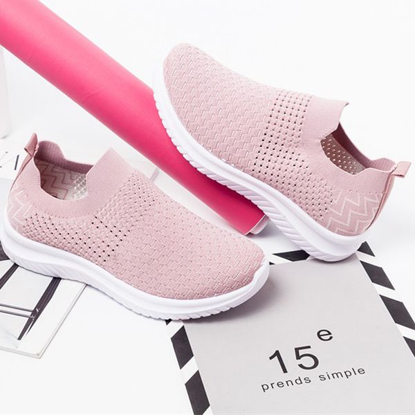 

kancoold women's summer lightweight lazy shoes walking elastic socks shoes slip-on trainers wear-resistant sports sneakers