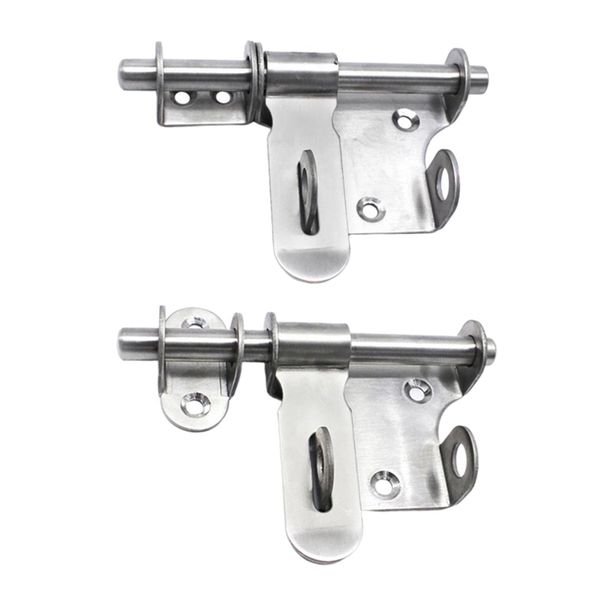 

2x stainless steel door havy dutry sliding lock cross + horizontal
