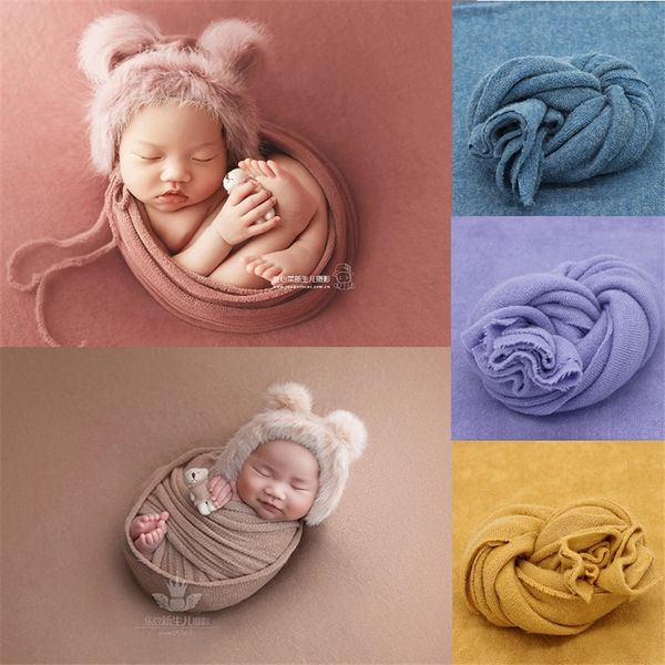 

40 140*170cm newborn pgraphy props baby wraps pgraph studio blanket backdrop knitted fabric p shooting accessories, Yellow