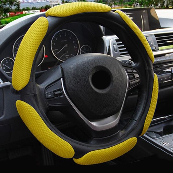 

steering wheel covers multi-color cover protector universal 1pc breathable interior
