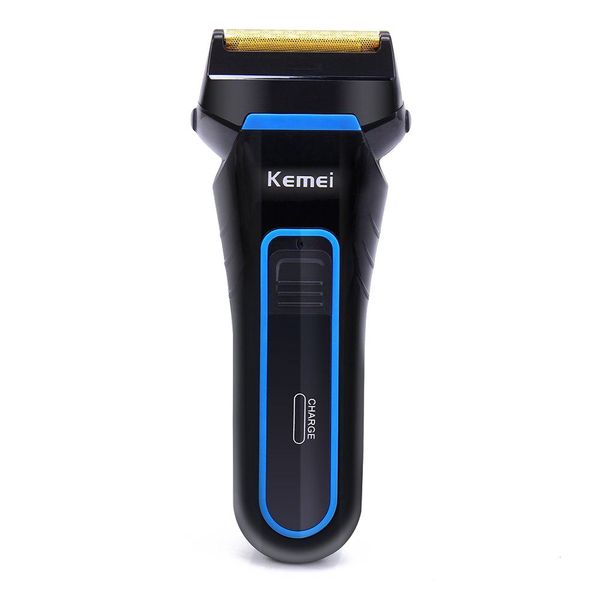 

new kemei 3d electric foil shaver with replacement shaving head rechargeable and cordless double heads razor km-2016 black