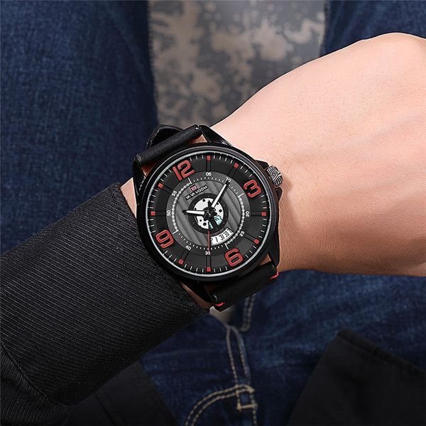 

speed plate dial racing design fashion men watch 3d scale date display exposed movement watch men waterproof quartz wristwatch, Slivery;brown