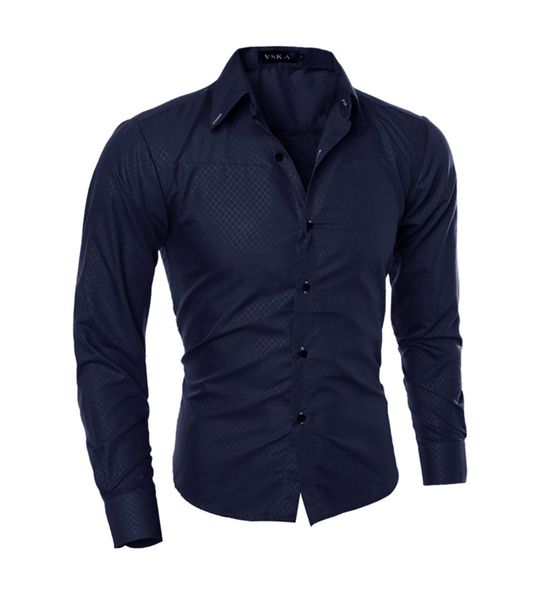 

5xl men's slim dress shirt fashion pattern men cotton business tuxedo long sleeve casual tee shirts asian size, White;black