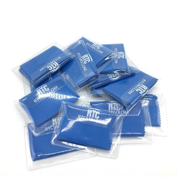 

pvc packaging ultra-thin cleaning glasses fiber wiper table blue glasses cloth screen lens cleaning cloth silk-screen