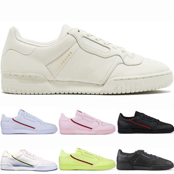 

men 2019 continental 80 kanye west calabasas powerphase casual shoes for women core black white grey trainers womens sneakers trainers shoe
