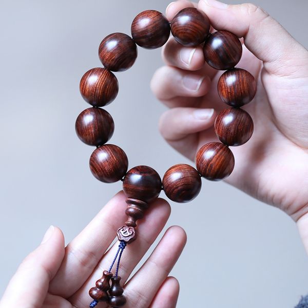 

Shengchen huanghua pear bracelet ingle circle haihuang purple avocado men 039 bracelet andalwood buddha bead grimace bracelet
