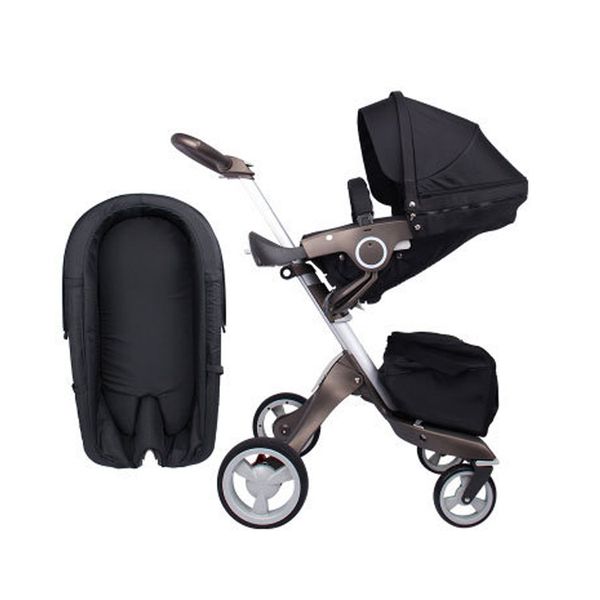 

15kg aluminum alloy high landscape off-the-scenes 75cm stroller can sit and lay luxury folding two-way children's trolley