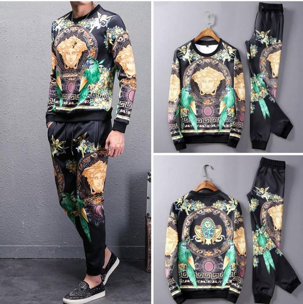 

New men de igner track uit fa hion print men 039 jogging uit pullover luxury two piece et ca ual track uit plu ize m 3xl