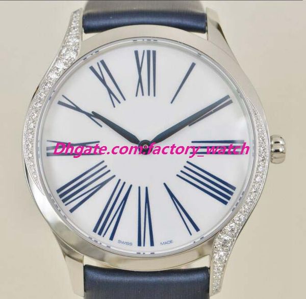 

selling luxury watch mens de ville tresor quartz 36mm 428.17.36.60.04.001 unworn fashion men's watches wristwatch, Slivery;brown