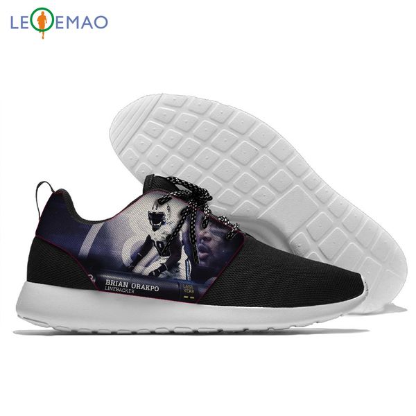 

leqemao running shoes outdoor sports shoes san diego fans titans custom sneakers mesh walking