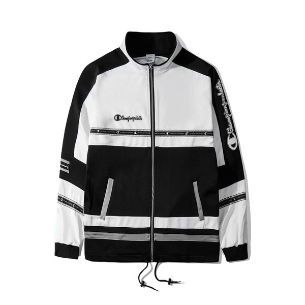 

champions tide brand jacket mens designer jacket luxury loose parka coat fashion trend windbreaker logo embroidered jacket couple jackets, Black;brown