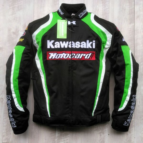 

New tyle kawa aki breathable motorcycle jacket racing jacket knight off road jacket motorcycle clothing windproof have peotection