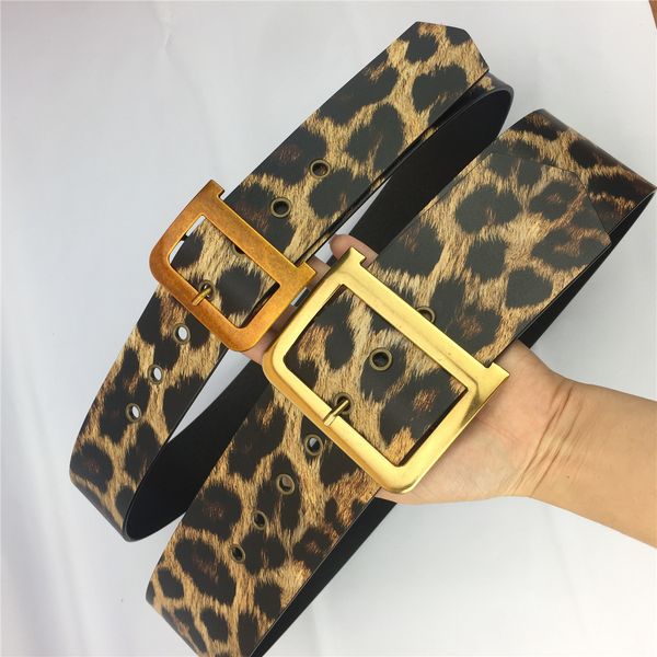 

Высококачественный роскошный дизайнер пояса мужчины и женщины мода ретро леопар