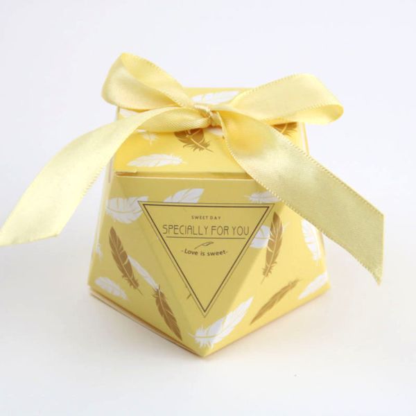

20x octagonal exquisite creative bow-knot au style candy sweet boxes 5.5*5.5*6cm