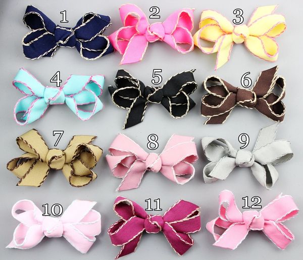 Cute Handmade Kids Baby Girls Hair Bow Hair Clip Barrettes Hair