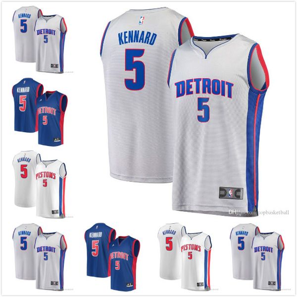 

men's basketball jerseys detroit pistons luke kennard #5 2019-20 nba season iconassociationstatement edition jerseys, Black