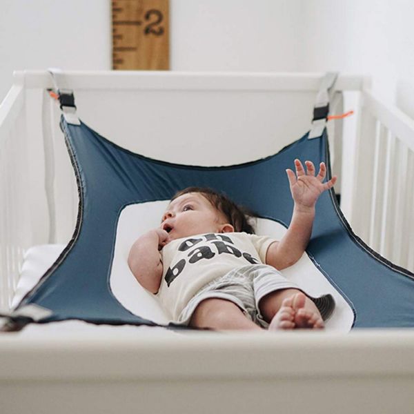 

newborn kid sleeping bed infant baby hammock safe detachable baby cot crib swing elastic hammock adjustable net portable gifts