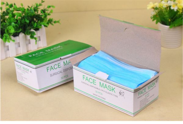 

in stock 200 pieces of dust masks with dust jackets, 3 layers of disposable dust virus masks, protective masks dhl
