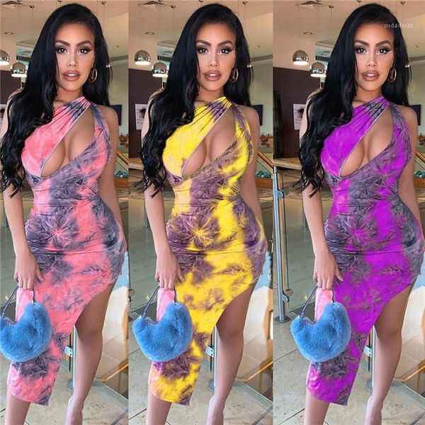 

dresses females hollow out fashion colthing women iirregular floral print dress one shoulder exposed breast, Black;gray