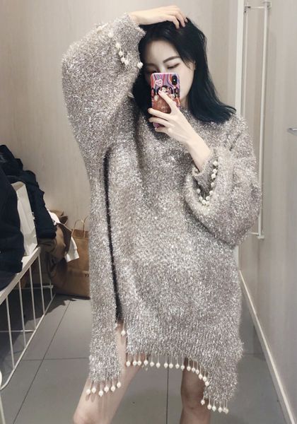 

very fairy languid is lazy wind coat western style sweater joker han edition small pure and fresh and thailand sweater heavy bea, White;black