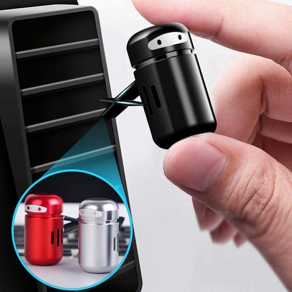 

car freshener alloy mini robot vent clip perfume diffuser in the car air conditioning clip magnet diffuser solid perfume