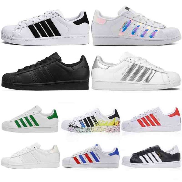 

36-45 originals superstar white hologram iridescent junior stan smith superstars 80s pride sneakers super star women men sport casual shoes