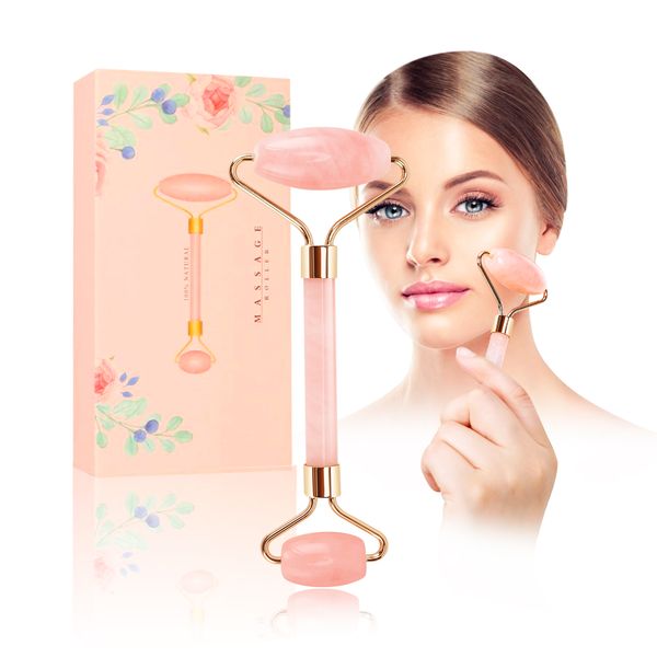 

stock реальный камень розовый кварц расслабление лица для похудения инструмент розовый кварц роликовый массажер нефрита массаж камень для ли