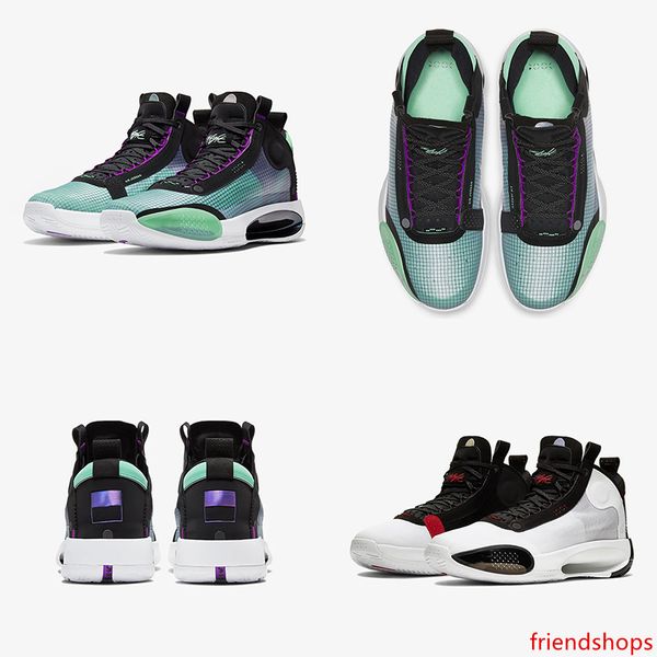

jumpman xxxiv 34 blue void basketball shoes 34s zoom eclipse bred red orbit green glow metallic silver mens sneakers size 40-46