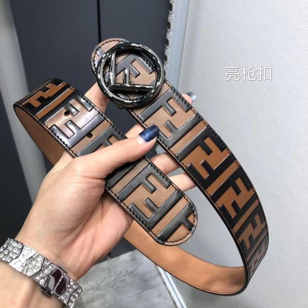 

2020 new designer business belt imported belt transport, Black;brown
